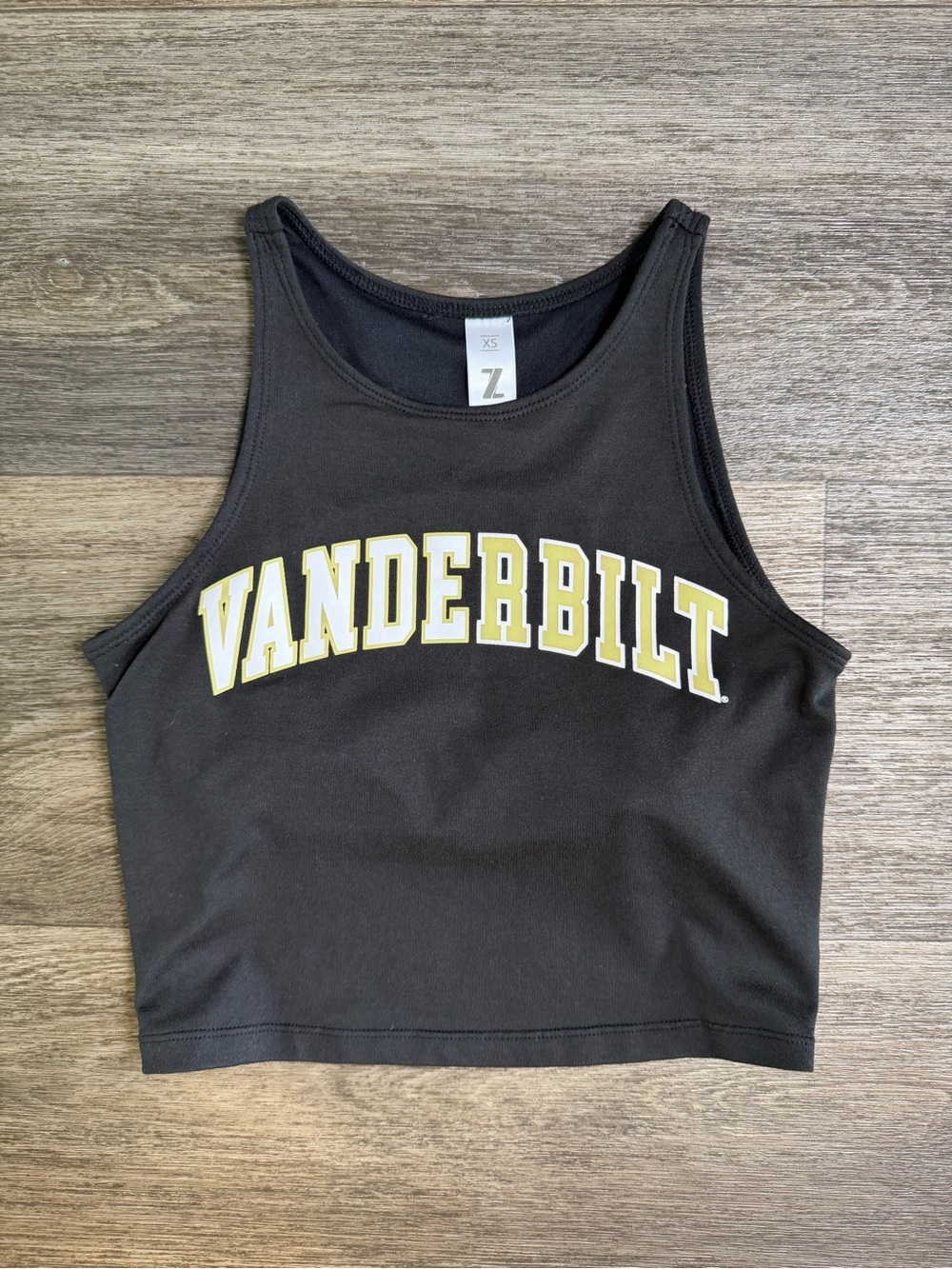 Vanderbilt Black Crop Tank Top - Women's